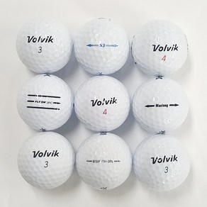 볼빅 Volvik 로스트볼 A+급 화이트 10개 2-3피스 혼합구성 물세척 비재생볼 품질엄선