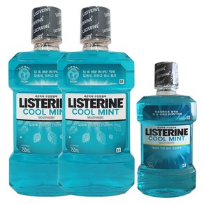 리스테린 쿨민트 750ml x2+ 250ml, 1개, 1.75L