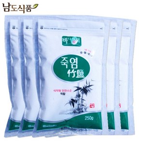 생활죽염 250g 식염및양치용, 5개