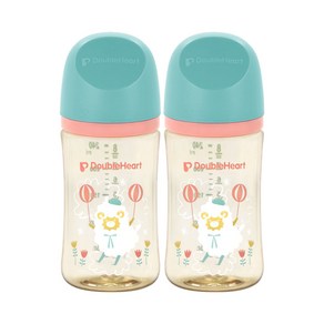 더블하트 모유실감 3세대 트윈팩 240ml 블루밍가든, 2개