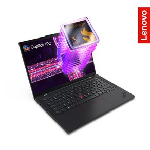 ThinkPad T14s Gen 6 (Snapdagon AI) 21N10011KR, WIN11 Po, 64GB, 512GB, 블랙