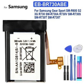 배터리 EB-BR730ABE 삼성 기어 스포츠 SM-R600 S2 3G R730 SM-R730A SM-R730S SM-R730T SM-R735T 워치 300mAh