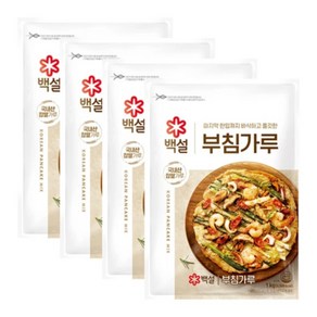 백설 부침가루 1kg, 4개