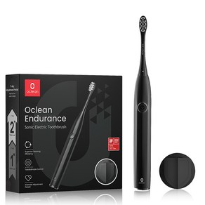 [한정특가15760원]오클린 Oclean 음파 전동칫솔 Enduance 무선 진동칫솔 IPX7방수 입문 가정용, 블랙, 블랙