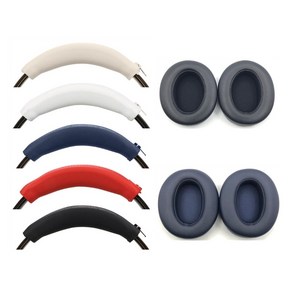 교체 가죽 Earpads 쿠션 헤드 밴드 Sony WH-XB910N XB910N 헤드폰 Earpads 헤드 빔 커버 Earmuff 수리 부품