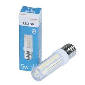 JK라이팅 LED G9 할로겐램프 220V 5W E17/E14, 주광색(6500K)-E14 5W, 1개