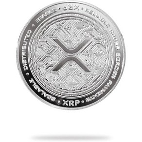  XRP(리플) 피지컬 크립토 코인 기념 암호화폐 유 캔 호들, Silve