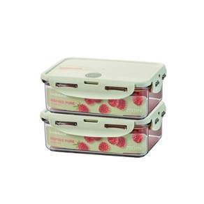 [본사직영] 락앤락 비스프리 퓨어 직사각 750ml 2P (LBF815MS2), 2개세트, 2개