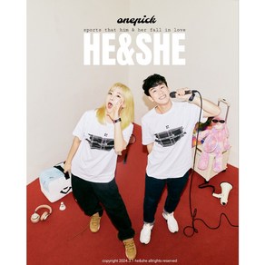 히앤쉬 배드민턴 반팔 남녀공용 티셔츠 HE&SHE