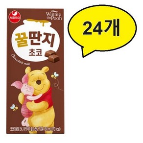 서울우유 초코꿀딴지, 180ml, 24개