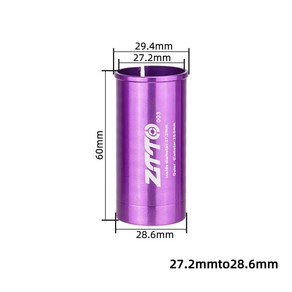 자전거 시트포스트 안장봉 향상된 내구성 튜브 어댑터 하이 퀄리티 알루미늄 합금 심 슬리브 감속기 34 8, 2) 28.6-27.2mm, 1개