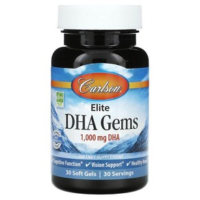 칼슨 Carlson Elite DHA Gems 1000mg 소프트젤 30정