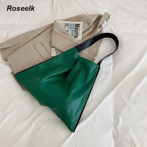 Roseelk 여성 데일리 대용량 숄더 토트백