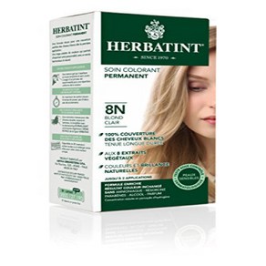 Hebatint Pemanent Hebal Hai Colo Gel 8N Light Blo Hebatint 퍼머넌트 허브 헤어 컬러 젤 8N 라이트 블론드 4.56온, 8N Light Blonde, 1개