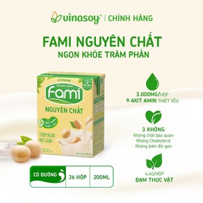 Fami 베트남 파미 두유Vinasoy/전통맛, 30개, 200ml