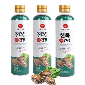 더엠더 맛더한 완도 전복 간장 500ml 어간장 만능 맛간장, 3개