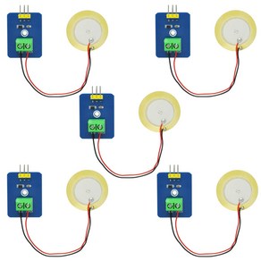 Gikfun Analog Ceamic Piezo Vibation Senso Modul Aduino DIY 키트용 Gikfun 아날로그 세라믹 피에조 진동 센서 모듈(5개 케, 1개