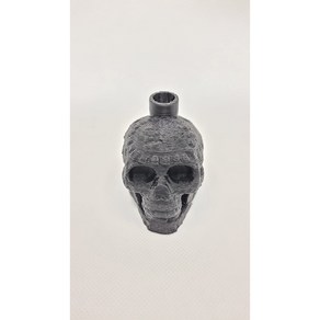 Aztec Death Whistle Skull 3D Pinted (Black) 아즈텍 죽음의 휘슬 해골 3D 프린트(검은색), 1개, Black