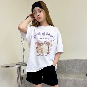 [더데이걸] 논현점##데일리 쿨링 박시티#초등여아 주니어여아 초등학생 중학생 고학년 여학생 반팔티셔츠 박시티셔츠 라운드티셔츠 냉감티셔츠#25년 여름신상품 추천상품#더데이걸 논현점
