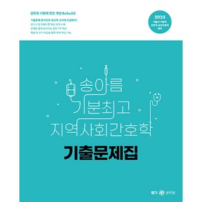 2025 송아름 기분최고 지역사회간호학 기출문제집 메가공무원