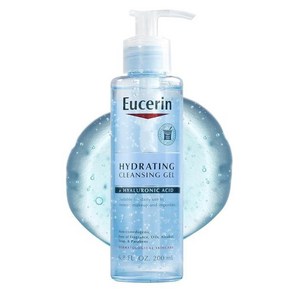 Eucein 하이드레이팅 클렌징 젤 히알루론산 함유 데일리 페이스 워시 및 메이크업 리무버 190ml(6.8온스) 병, 1개, 200ml