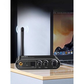 av리시버 앰프 블루투스 호환 DAC 디지털 변환기 마이크 지지대 디코더, 상세페이지 참고, 블랙 블루투스 5.1