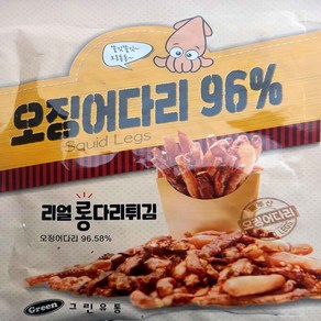 오징어다리 튀김 96%, 10개, 35g