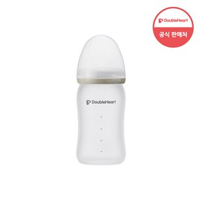 더블하트 모유실감 실리콘 유리젖병(노꼭지) 160ml 프리미엄 라인