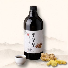 국산 생강청 생강차 수제생강청 생강진액 생강원액 1000ml, 2개, 1개입, 1L