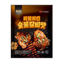 [마니커에프앤지] 리얼치킨 숯불갈비맛, 6개, 400g