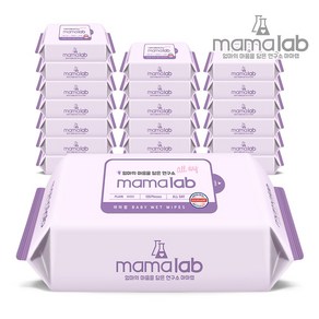 마마랩 올데이 대용량 120매X20팩 리필형 아기물티슈, 43g, 20개입, 1개