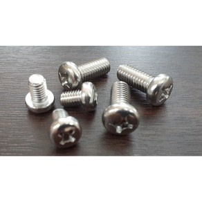 스텐304 작은나사 둥근머리볼트 십자볼트 M3x5mm(1000개) 외 사이즈선택, M3, 5mm, 1000개