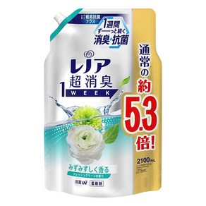 레노아 섬유유연제 프레쉬그린향 2100ml, 1개, 2.1L