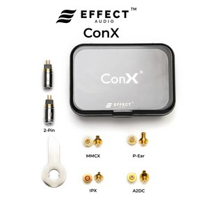 이펙트 오디오 ConX 기본 세트 및 풀 세트 Connectos2Pin078mm MMCX PIPX A2DC 이어 커넥터, 6)1 PaiEaConnecto, 1개