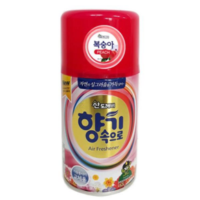 산도깨비 방향제 자동분사기용 향캔 리필 복숭아향, 1개, 290ml