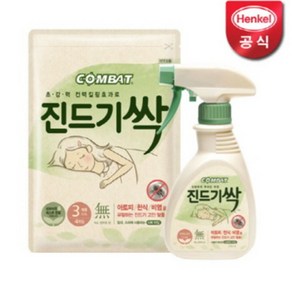 컴배트 진드기싹 스프레이290ml+시트4개입, 1세트, 290ml