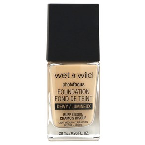 wet n wild PostFocus 파운데이션 듀이 버프 비스크 28ml(0.95fl oz), 1개, 28ml