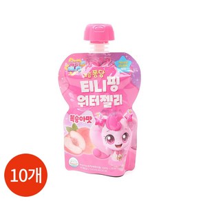 캐치티니핑 과즙퐁당 워터젤리 복숭아맛 110ml x 10개입