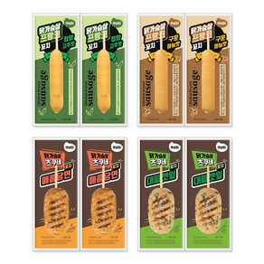 햇살닭 닭가슴살 꼬치 4종 혼합, 70g, 8개