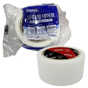 오공 임시고정 테이프 50mm x 25M 백색, 1개