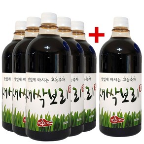 홍치마 대용량 목넘김좋은 유기농 새싹보리차 농축 새싹보리 원액 액상 1000ml 다홍치마, 1L, 1개입, 6개