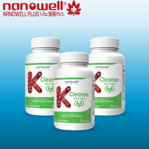 나노웰플러스 나노웰 숀리 케이클렌즈 옵티마 60베지캡슐X3병 (3개월분) Nanowell K Cleanse Optima