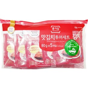 종가 맛김치 투어세트(80g X 5개입), 400g, 1개