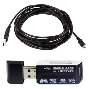 Excelshoots IFC-500U Compatible USB Cable fo Cano Excelshoots 캐논 EOS 70D 디지털 SLR 카메라용 IFC-500U 호환 U, 15피트, 1개