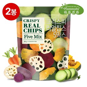 크리스피리얼칩스180g야채칩 자색고구마 단호박칩 연근칩, 180g, 2개