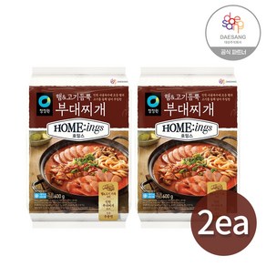 청정원 호밍스 햄&고기 듬뿍 부대찌개, 600g, 2개