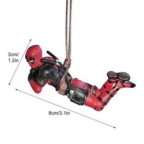 데드 풀 자동차 캐릭터 펜던트 백미러 재미 인테리어 장식 악세사리, 02 Type B_2차검수