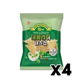 대파리아 나쵸칩 대파크림치즈맛 봉지스낵 60g, 4개