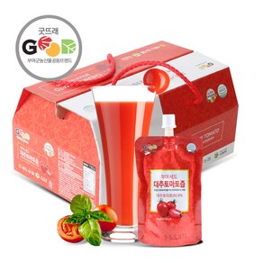 전대표 농협 부여 대추방울토마토즙 100mlx20포(손잡이형) mini tomato juice, 20개, 100ml