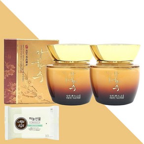 자황수 탄력 크림 50g 2개(+하늘선물 물티슈 10매)